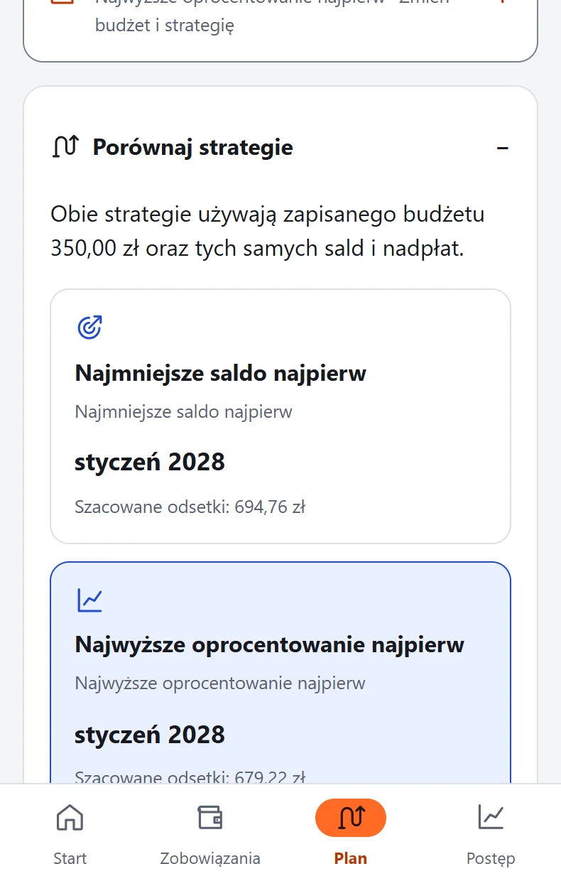 Porównanie prognoz metodą lawiny i kuli śnieżnej